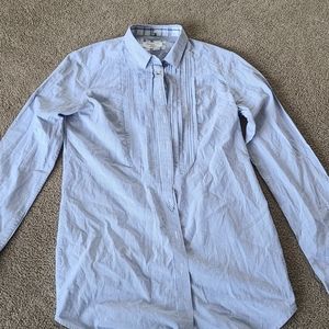 Massimo dutti button down, size 6. Blue stripped